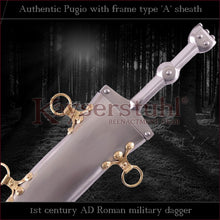 Load image into Gallery viewer, Authentic replica - Pugio &quot;Pompeji&quot; (Roman dagger with type &#39;A&#39; sheath)