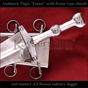 Authentic replica - Pugio "Exeter" (Roman dagger with frame sheath)