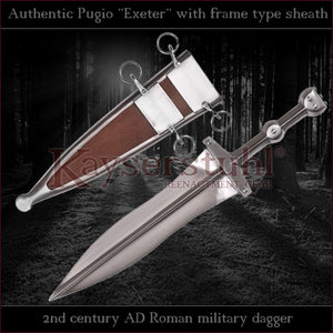 Authentic replica - Pugio "Exeter" (Roman dagger with frame sheath)