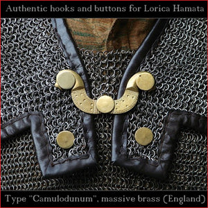 Authentic Replica - Hooks & Buttons "Camulodunum" for Lorica Hamata