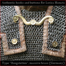 Load image into Gallery viewer, Authentic Replica - Hooks &amp; Buttons &quot;Dangstetten&quot; for Lorica Hamata