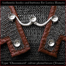 Load image into Gallery viewer, Authentic Replica - Hooks &amp; Buttons &quot;Chassenard&quot; for Lorica Hamata