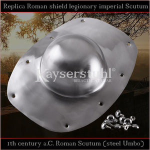 Authentic replica - Scutum 42" with steel Umbo (Roman shield)