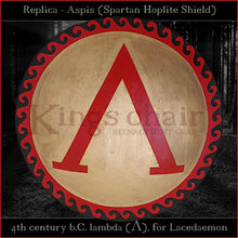 Load image into Gallery viewer, Authentic replica - Spartan Lambda Aspis (Greek Hoplite shield)