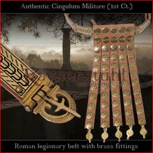 Load image into Gallery viewer, Realistic Replica - Cingulum Militare &quot;1st century&quot; with apron (leather, brass)