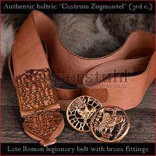 Load image into Gallery viewer, Authentic Replica - Roman Baldric &quot;Castrum Zugmantel&quot; (leather, brass)