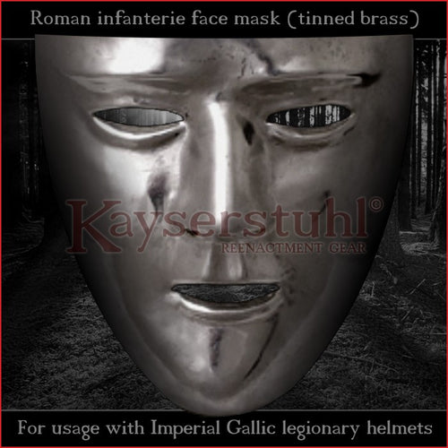 Authentic replica - Roman facemask (tinned brass)