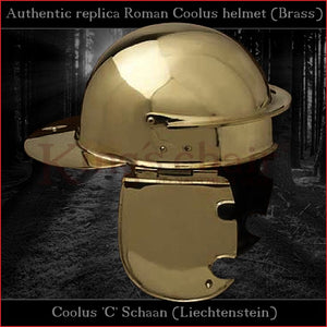 Authentic replica "Coolus 'C' Schaan" helmet (brass)