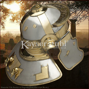 Authentic replica - Imperial Italic H "Niedermörmter" helmet (steel &  brass)