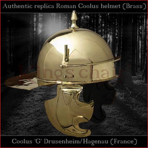 Authentic replica "Coolus 'G' Hagenau" helmet (brass)