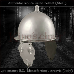 Authentic replica Celtic "Montefortino" helmet (steel)