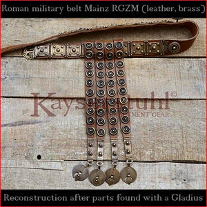 Authentic Replica - Cingulum Militare "Mainz" with apron (new version, tinned brass)