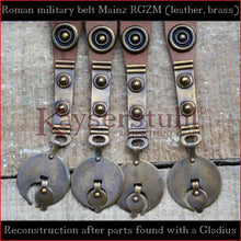 Load image into Gallery viewer, Authentic Replica - Cingulum Militare &quot;Mainz&quot; with apron (new version, tinned brass)