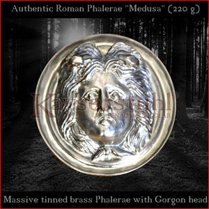 Authentic Replica - Big Roman Phalera "Medusa" (tinned brass)