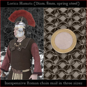 Lorica Hamata (Unriveted spring steel chain mail) - Economy