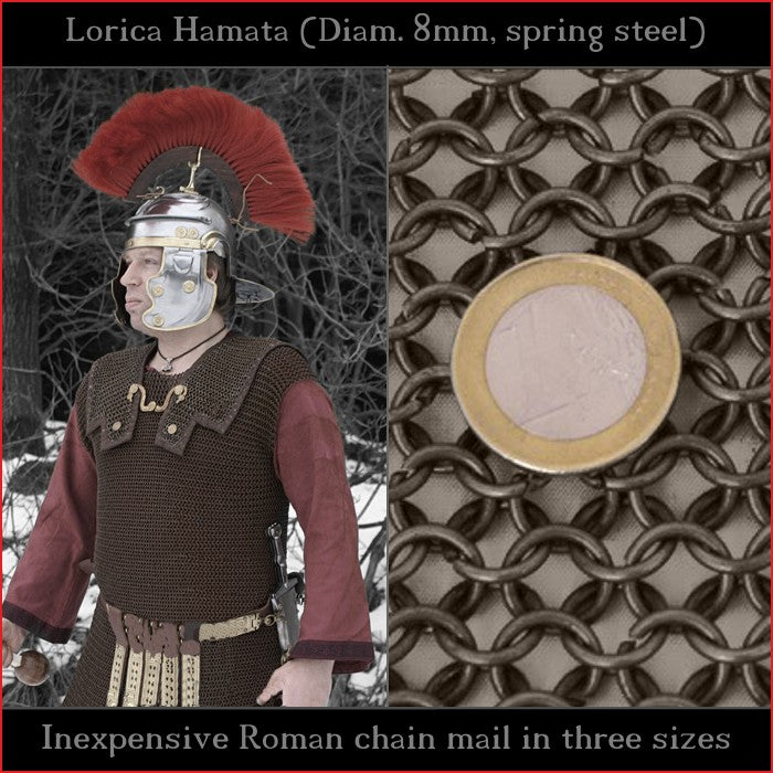  Armory Replicas Lorica Hamata Roman Chainmail Armor Silver :  Clothing, Shoes & Jewelry