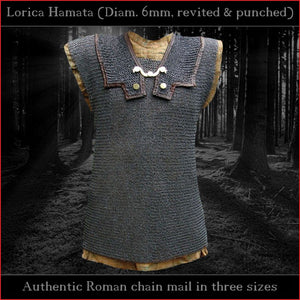 Authentic Replica - Lorica Hamata (Riveted ID:6 mm Roman chain mail)