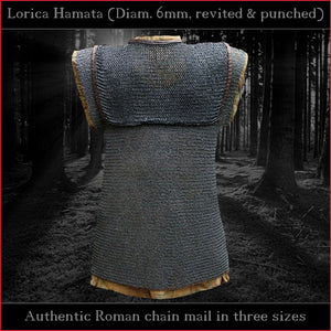 Authentic Replica - Lorica Hamata (Riveted ID:6 mm Roman chain mail)