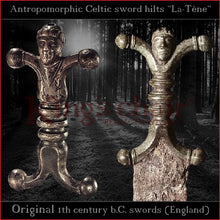 Load image into Gallery viewer, Authentic replica Celtic &quot;La-Tène&quot; antropomorphic sword