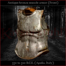 Load image into Gallery viewer, Troy style muscle armor with bronze finish