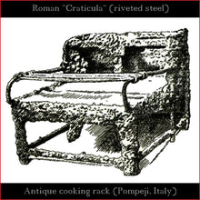 Load image into Gallery viewer, Authentic replica - Roman Craticula &quot;Pompeji&quot; (revited steel)