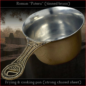 Authentic replica - Strong chased sheet Roman Patera (tinned brass)