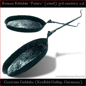 Authentic replica - Foldable Roman Patera "Gelduba" (steel)