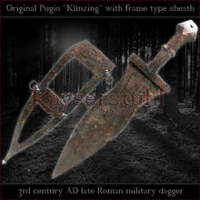 Load image into Gallery viewer, Authentic replica - Pugio &quot;Künzing&quot; (Roman dagger with frame type sheath)