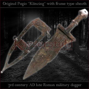 Authentic replica - Pugio "Künzing" (Roman dagger with frame type sheath)
