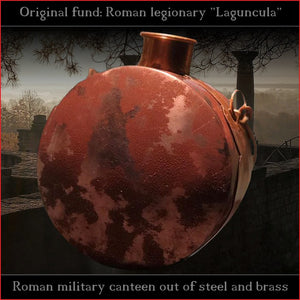 Authentic replica - Roman legionary Laguncula (steel & brass)