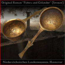 Load image into Gallery viewer, Authentic replica - Roman wine-sieve &quot;Colander&quot; (food-safe tinned brass)